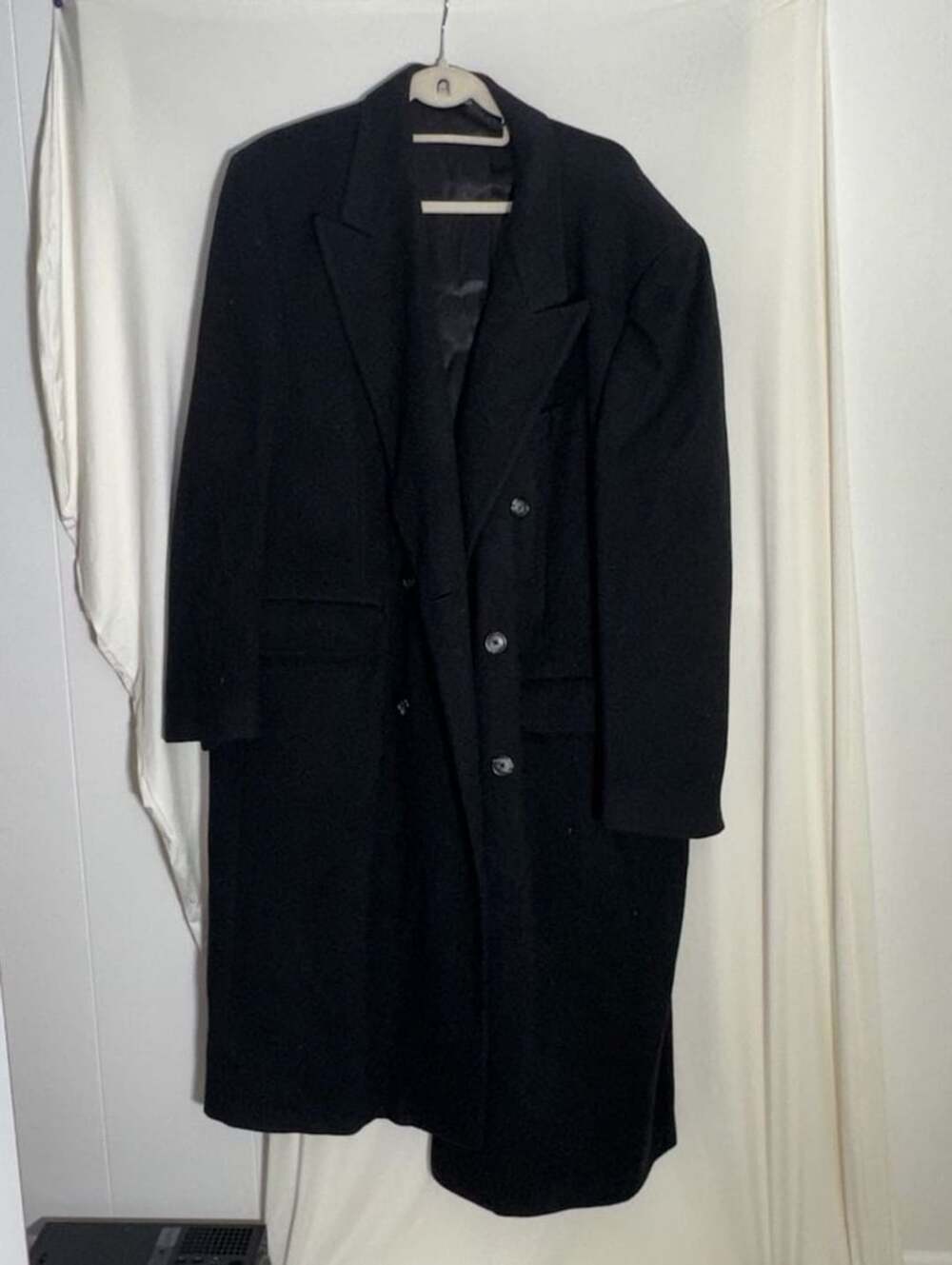 Christian Dior Monsieur Wool Overcoat Black - Picture 2 of 9